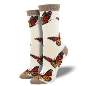 Bamboo Monarchy – Socksmith – Bambustrumpor med Fjärilar – Storlek 36–41