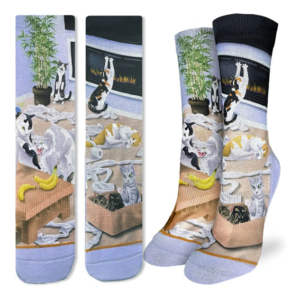 Strumpor – Good Luck Socks – Cats Causing Catastrophe - Aktiv Fit - 36-40