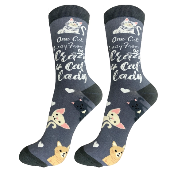 Strumpor – E&S Pets – Crazy Cat Lady – 36–40