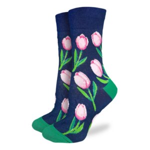 Strumpor – Good Luck Socks – Pink Tulips - 36-40
