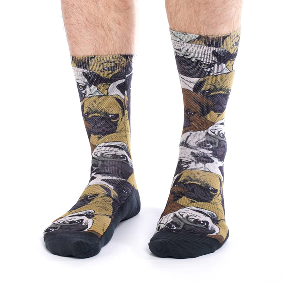 AMH02 - Strumpor – Good Luck Socks – Pugs - Aktiv Fit - 41-46 - Bild 2