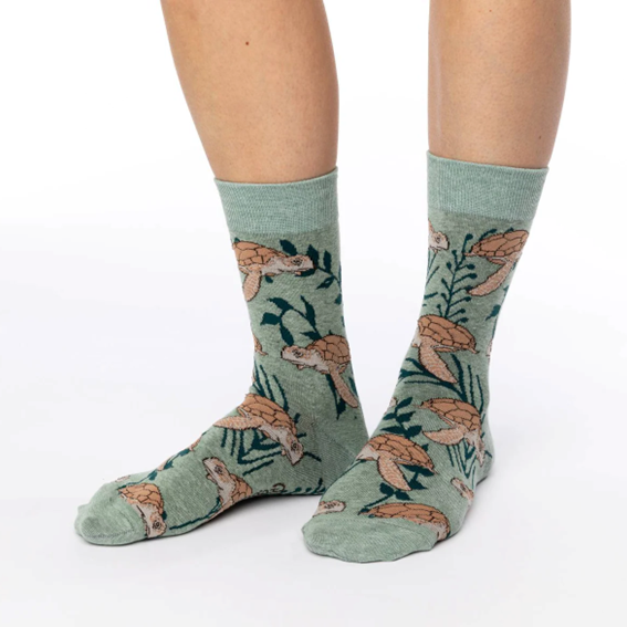 Strumpor – Good Luck Socks – Sea Turtle - 36-40