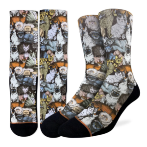 Strumpor – Good Luck Socks – Social Cats - Aktiv Fit - 41-46