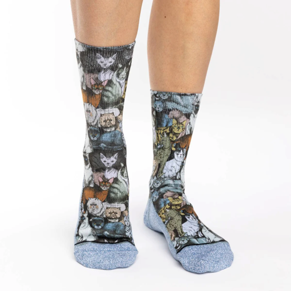 Strumpor – Good Luck Socks – Social Cats - Aktiv fit - 36-40