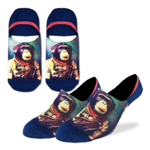Strumpor – Good Luck Socks – Space Monkey No-Show - 41-46