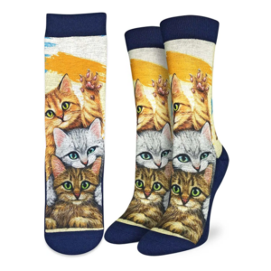 Strumpor – Good Luck Socks – Stack the Cats - Aktiv Fit - 36-40