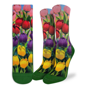 Strumpor – Good Luck Socks – Tulips - Aktiv Fit - 36-40