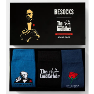The Godfather Strumpor – Presentbox 3-Pack – Ekologisk Bomull – Storlek 36–40