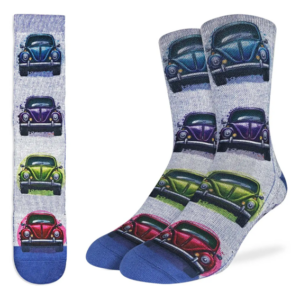 Vintage Bug – Good Luck Sock – VW Beetle Strumpor – Active Fit – Storlek 40–46