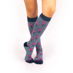 Strumpor – Flamingo Navy Kompressionsstrumpor – 9–11 mmHg – 35–40, 40–45