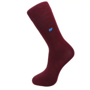 Slopes & Town – Plain Burgundy Bamboo – 40–44