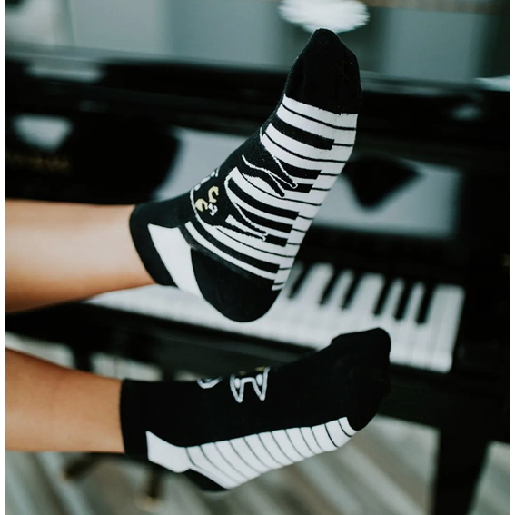 KAL04 - Strumpor – Dedoles – Piano Cat – 35–38 - Bild 2