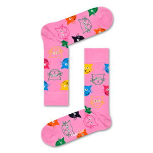 Strumpor – Happy Socks – Cat Pink – 41–46