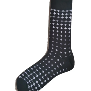 Strumpor – Minimal Cross Crew Socks – 37–45