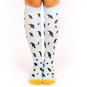 Strumpor – Pingvin Ljusblå Kompressionsstrumpor – 9–11 mmHg – 36–40, 40–45