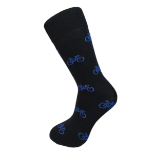 Strumpor – Slopes & Town – Black & Blue Bicycles Bamboo – 42–46