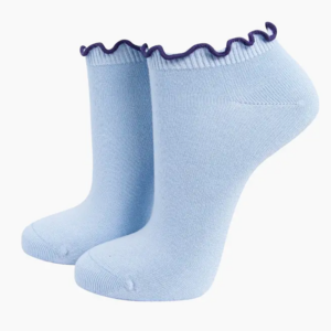 Strumpor – Sock Talk - Frilly Trim Bamboo Låg – 36–40